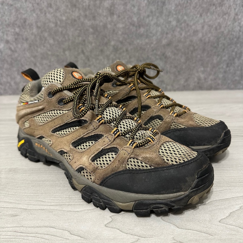 Merrell Moab Ventilator Hiking Shoes Mens 11 Walnut Brown Suede Mesh Vibram